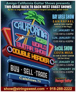 Amigo California Guitar Show, Marin Civic Center Jan 14