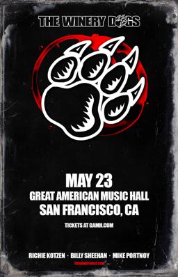 The Winery Dogs, Great American Music Hall, Tue May 23