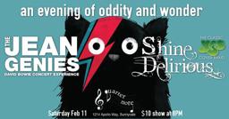 Shine Delirious (Yes tribute) and Jean Genies (Bowie tribute), The Quarter Note Feb 11