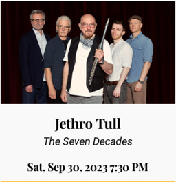 Jethro Tull, Mountain Winery, Sat Sep 30