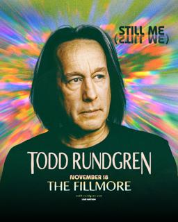 Todd Rundgren, The Fillmore, Tue Nov 18