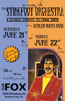Stinkfoot Orchestra w/ Napoleon Murphy Brock, Club Fox, Sun Jun 22