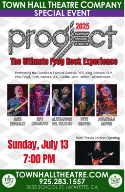 ProgJect (Mover, Keneally, Okumoto, Griffin, DelVecchio), Town Hall Theatre, Sun Jul 13
